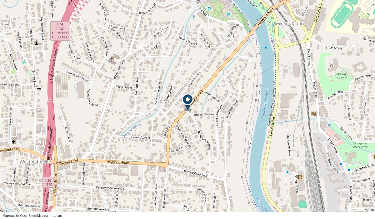 Map showing the location of Hole Doughnuts